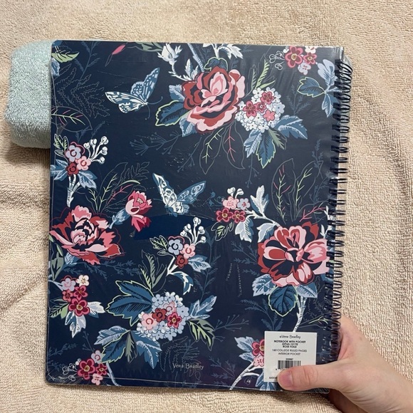 Vera Bradley Rose Toile Large Notebook NWT - Picture 3 of 6